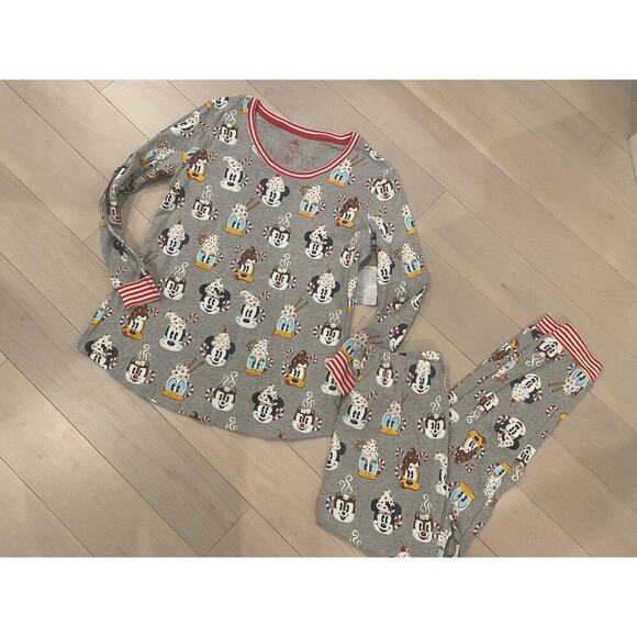 Disney Park Mickey Mouse and Friends Holiday Two-Piece Pajama for Adults S - Picture 2 of 2